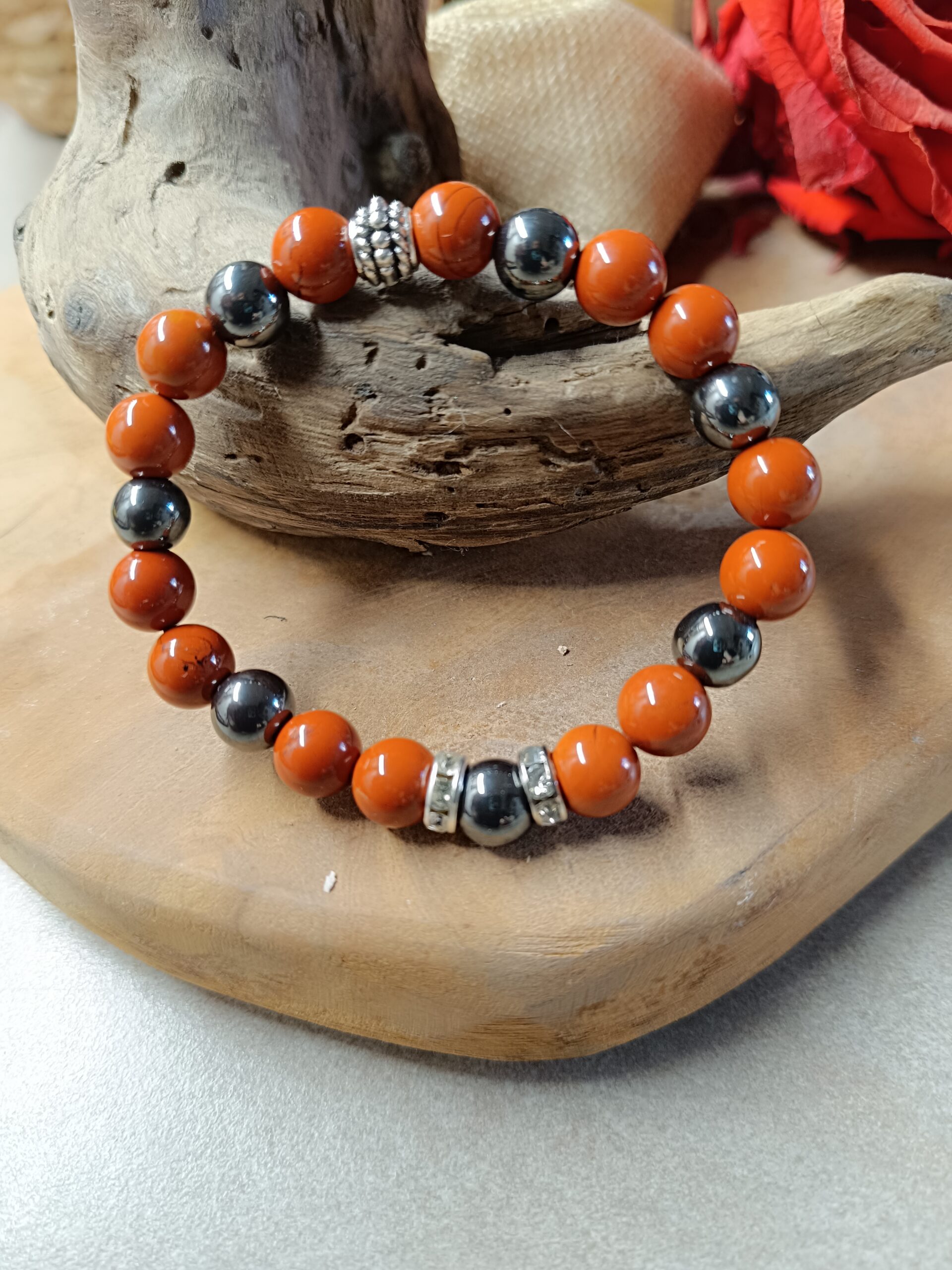 Bracelet Trèfle Unisexe En Pierre Naturelle | Bracelet & Collier Trèfle